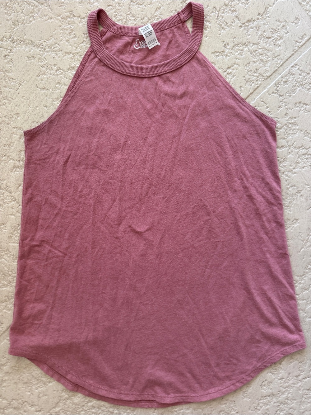 SO Mauve High-Neck Sleeveless Tank Top